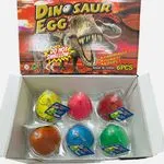 Zabawka Dino Egg Jajka Dinozaury 6 szt 8x12cm