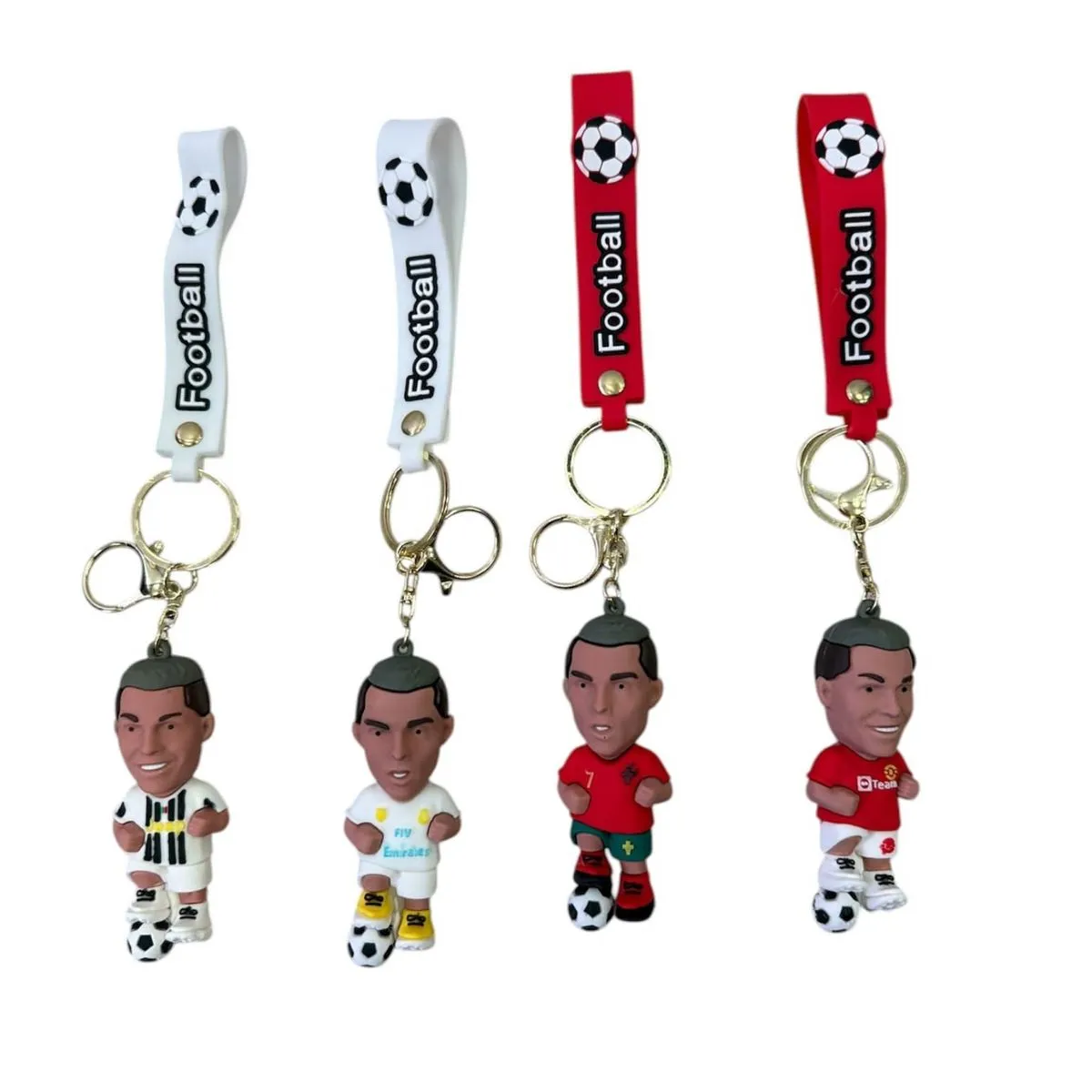 Brelok Zabawkowy Cristiano Ronaldo 4 wzory piłkarskie