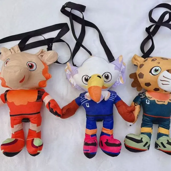 Maskotki FIFA - Jeleń, Orzeł, Lampart z brelokami