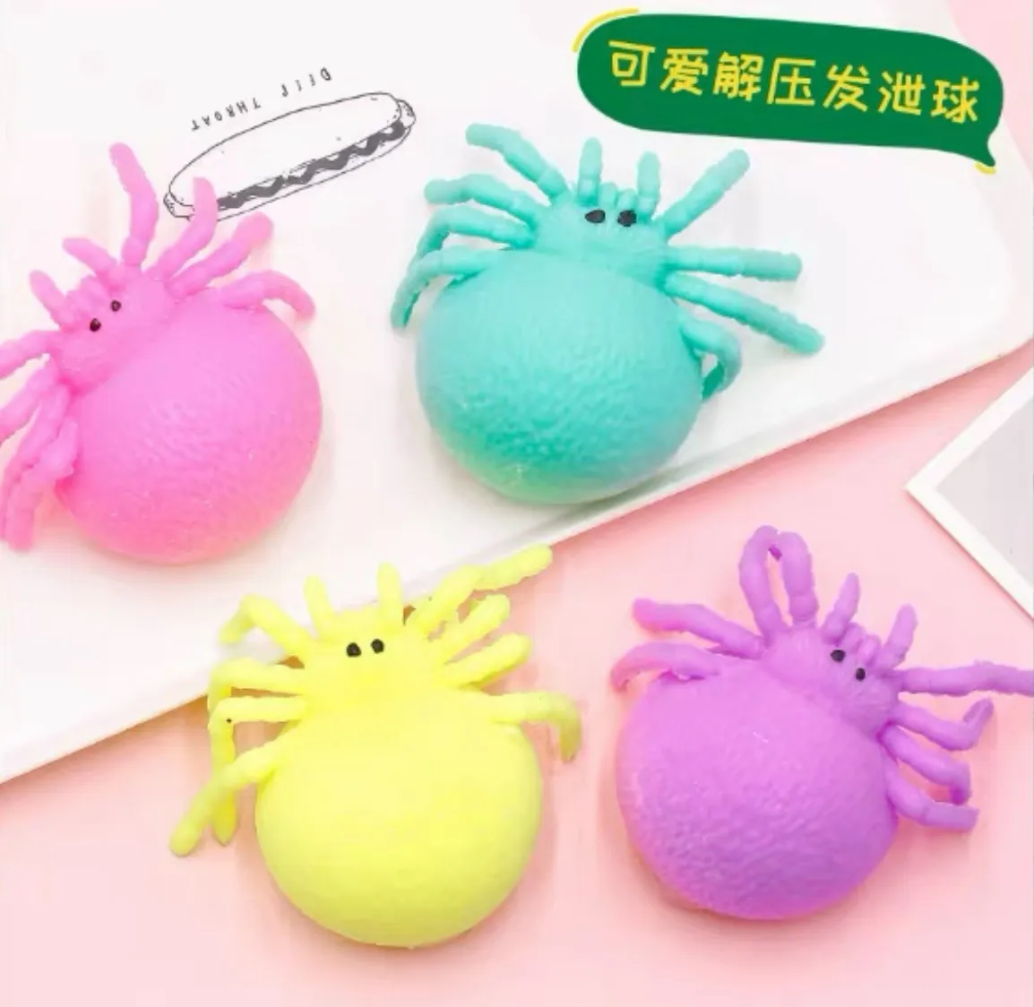 Gniotki Squeeze Toys Pająk 4 kolory