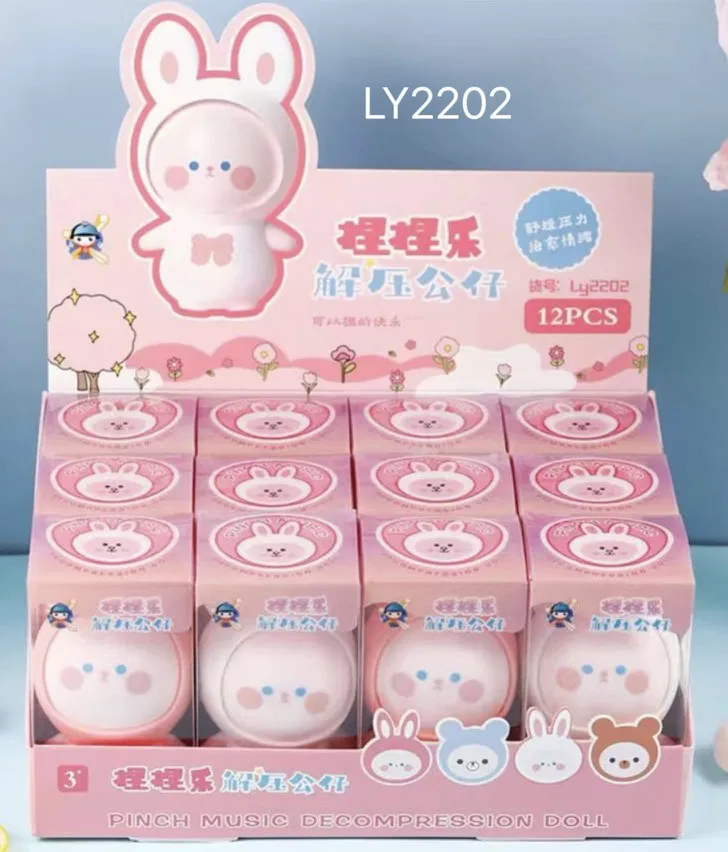 Gniotki Squeeze Toys Królik LY2202, 12 szt