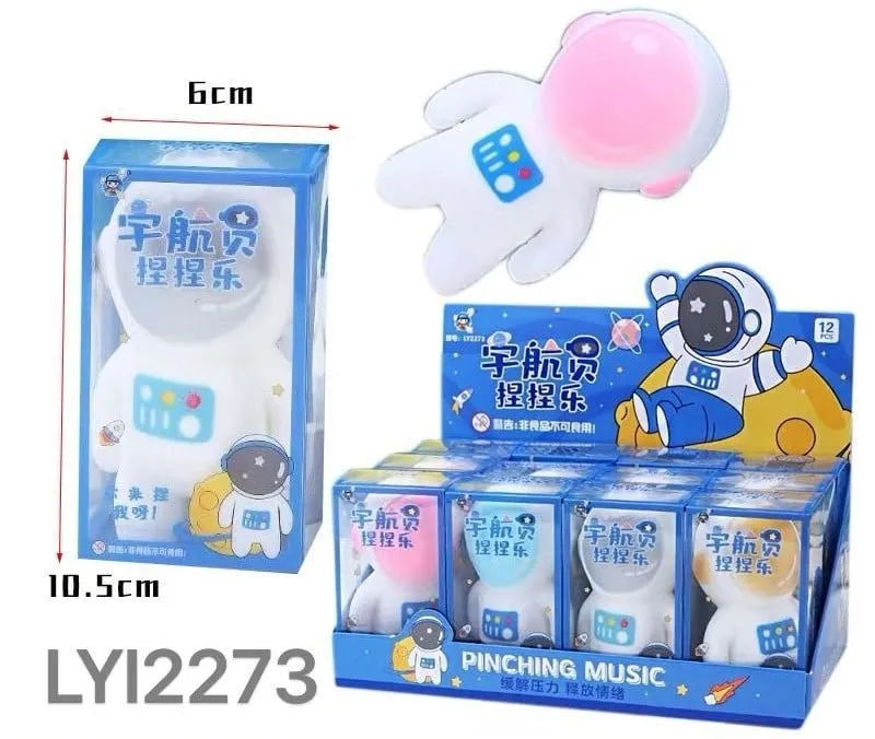 Gniotki Squeeze Toys Astronauta 5cm z Muzyką LY12273