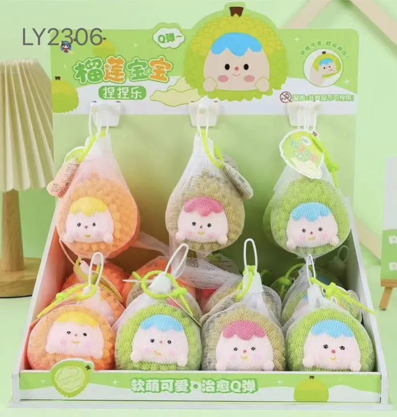 Gniotki Squeeze Toys Durian Postać w siateczce LY2306