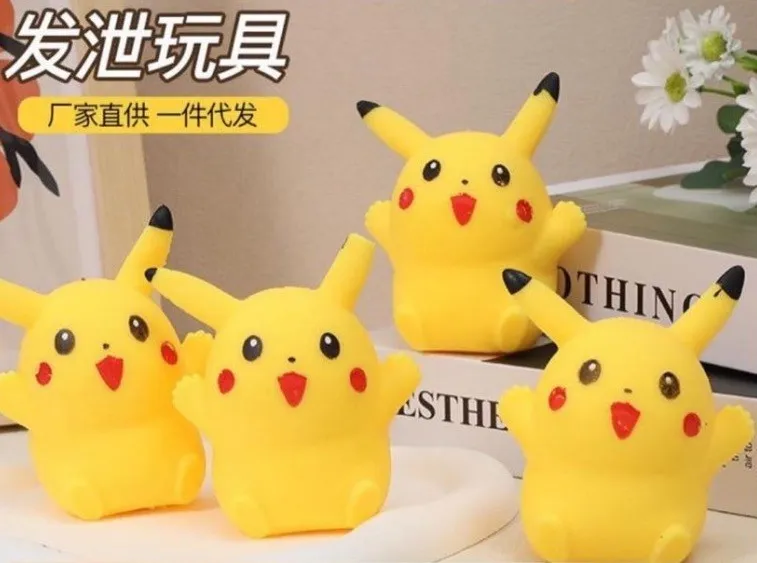 Gniotki Pikachu Squeeze Toys Żółte 12 szt