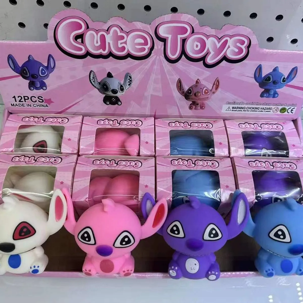 Gniotki Squeeze Toys Stitch Lilo 12 szt