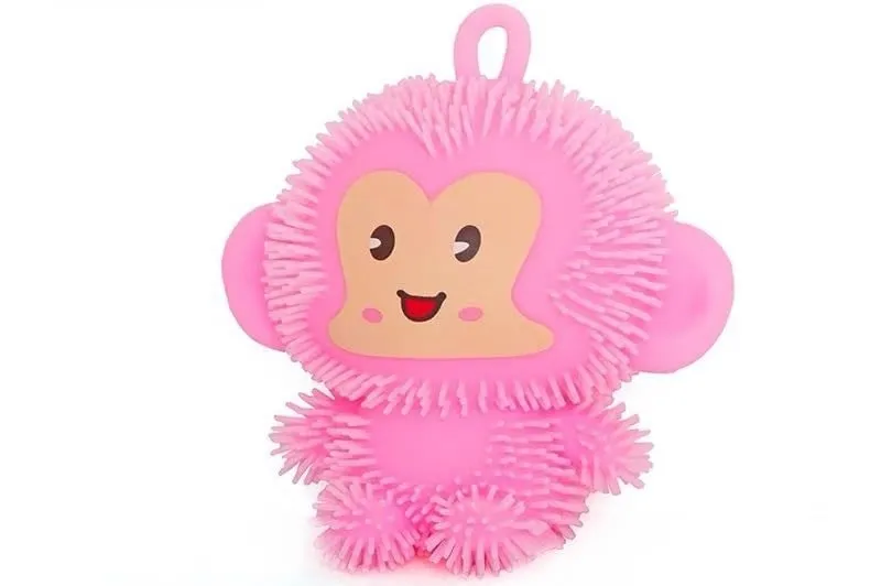 Gniotek Squeeze Toy Małpka Różowa