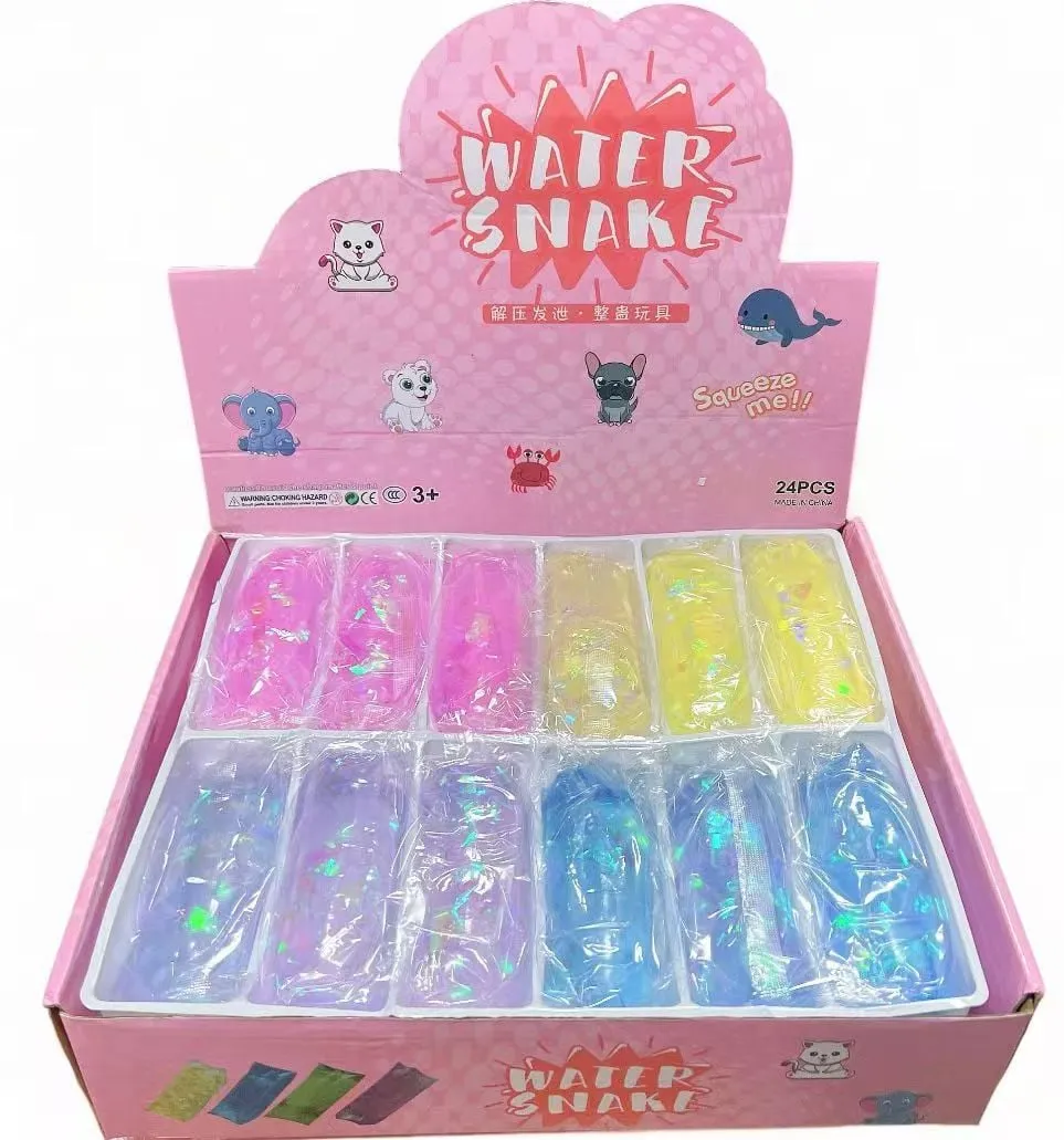 Water Snake Squeeze Toys Gniotki Żelowe 24 szt