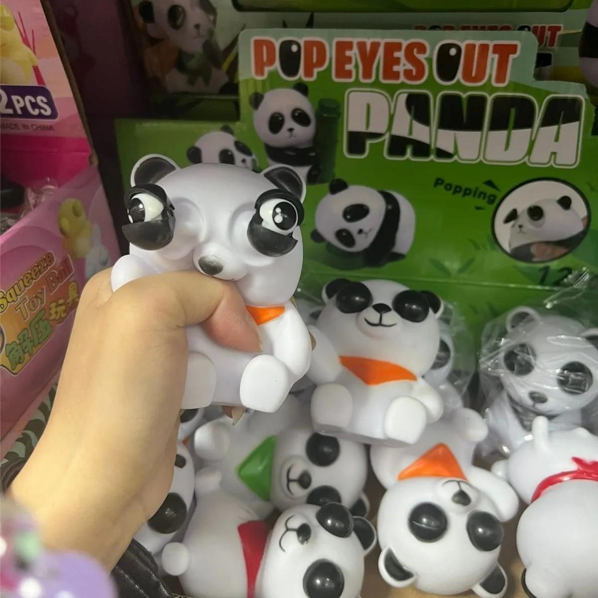Gniotki Panda Pop Eyes Out 2PCS Squeeze Toys
