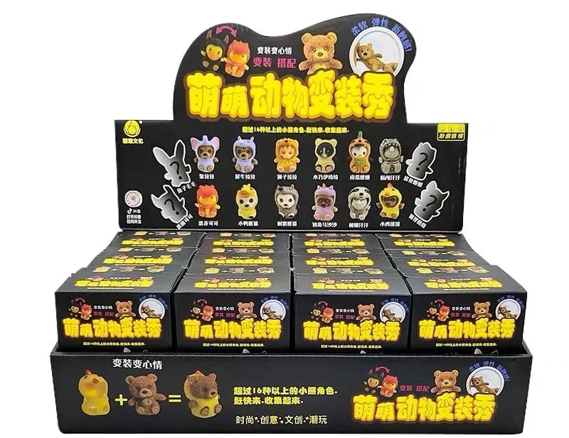 Zabawki Squeeze Toys Gniotki Zwierzęta Blind Box 12 szt
