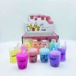 Mini gniotki bubble tea squeeze toys, 12 szt