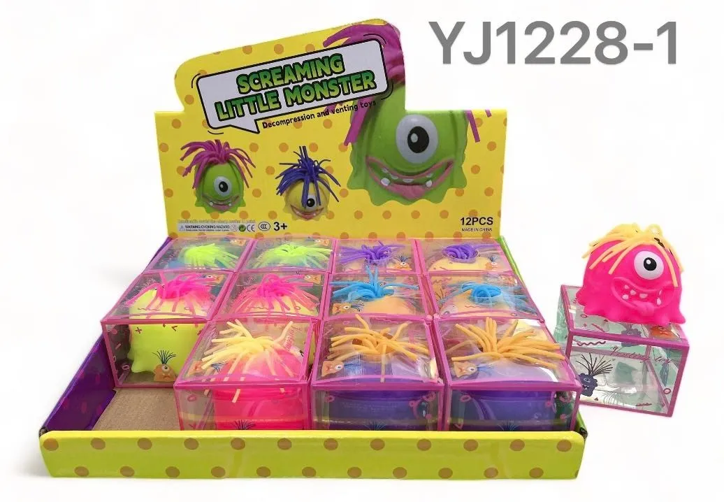 Gniotki Screaming Little Monster YJJ1228-1, 12 szt