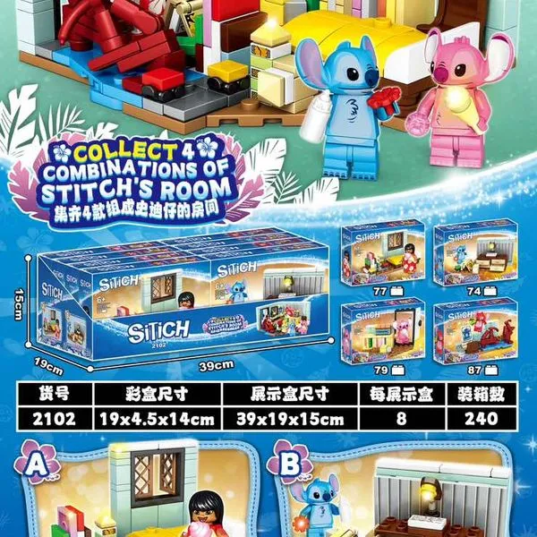 Zabawki Klocki Stitch Collect 2102