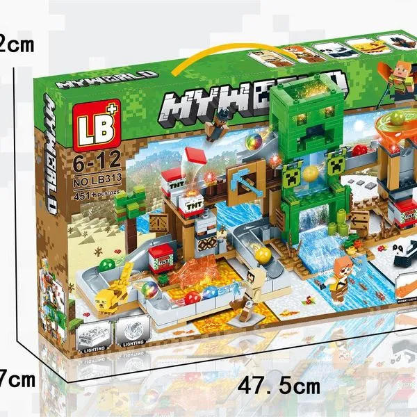 Zestaw klocków LB My World Minecraft 451+ PCS 6-12 lat