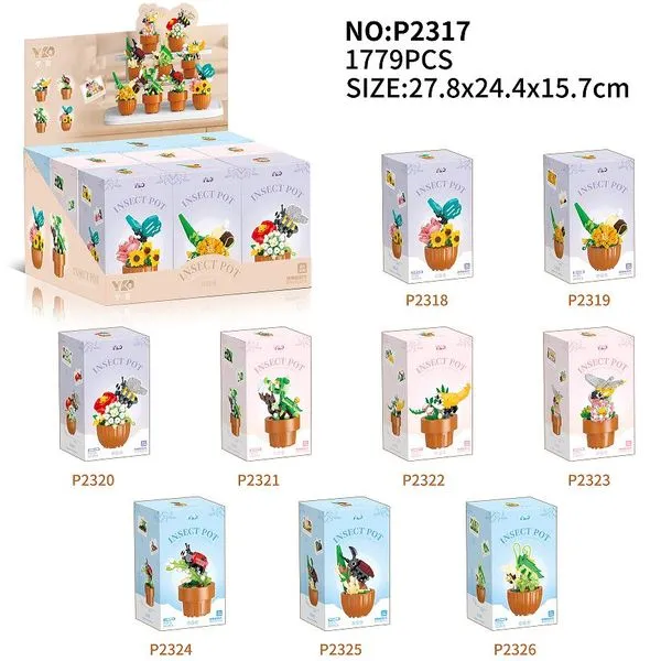 Zestaw klocków Flower Pots 1779PCS NO:P2317