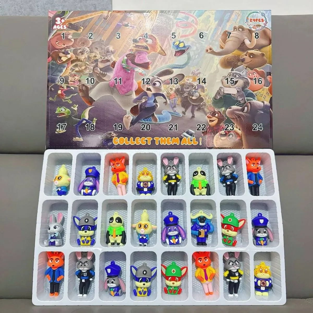 Zabawkowy kalendarz adwentowy Zootopia 24 figurki