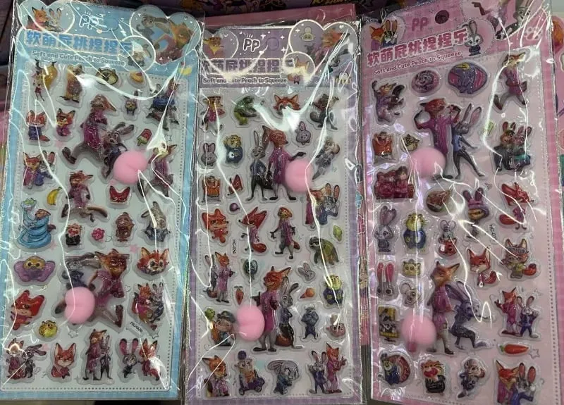 Naklejki Zootopia Disney 3 arkusze w opakowaniu