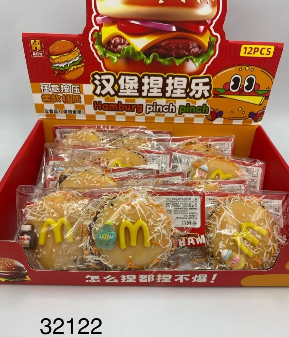 Zabawka Hamburg Pinch Pinch Gniotek Antystresowy 12szt
