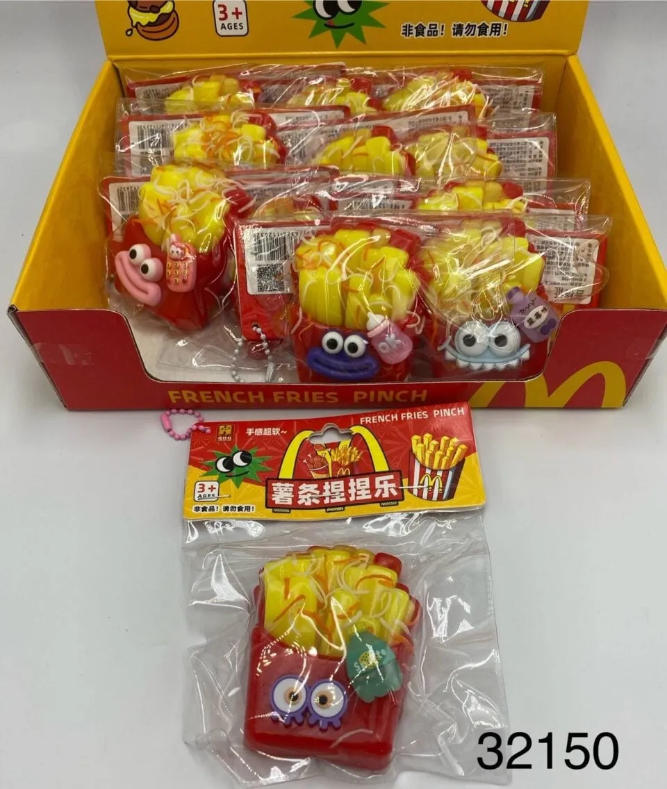 Zabawka French Fries Pinch Gniotek Antystresowy Frytki 12szt