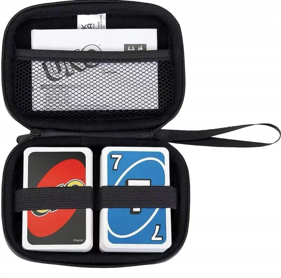 Etui na Karty UNO Czerwone 15,5x11x3,5cm Bez Kart