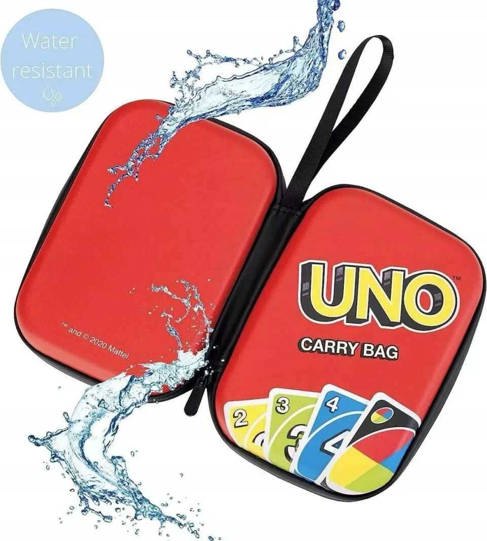 Etui na Karty UNO Czerwone 15,5x11x3,5cm Bez Kart