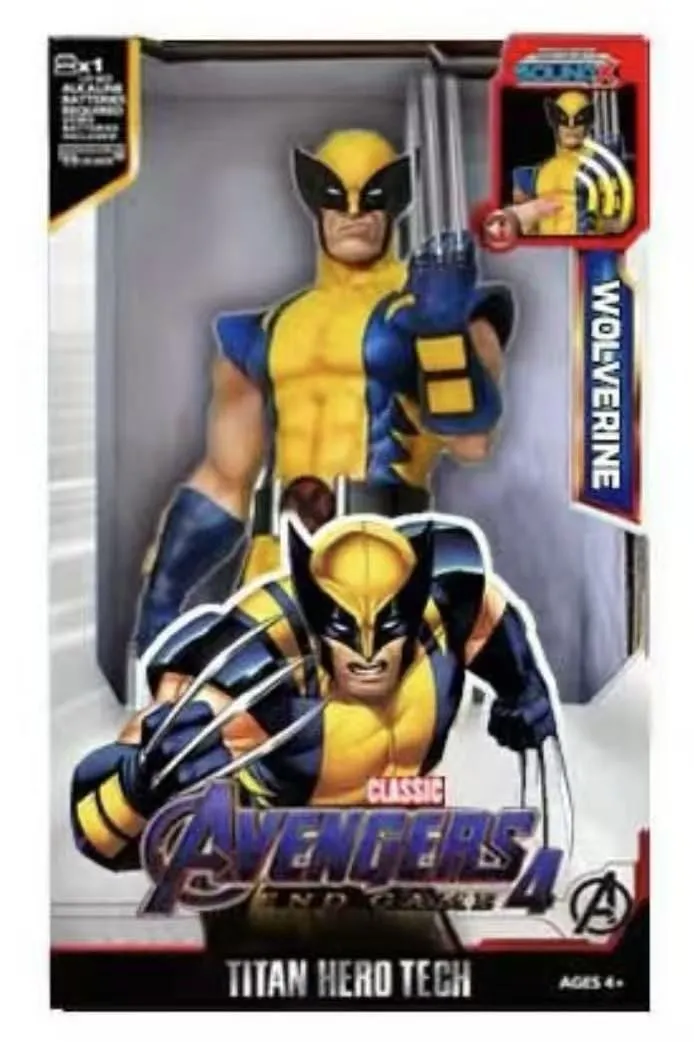 Figurki Avengers Wolverine Titan Hero Tech z dźwiękiem 6 szt.