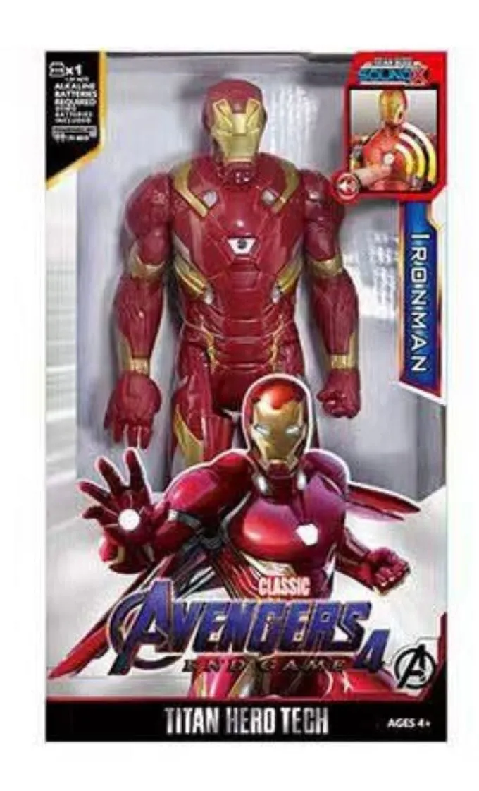 Figurki Avengers Iron Man Titan Hero Tech Sound FX 6 szt.
