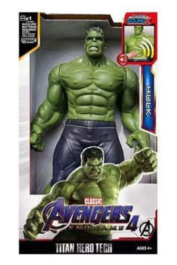 Figurki Avengers Hulk Titan Hero Tech z dźwiękiem 6 szt.
