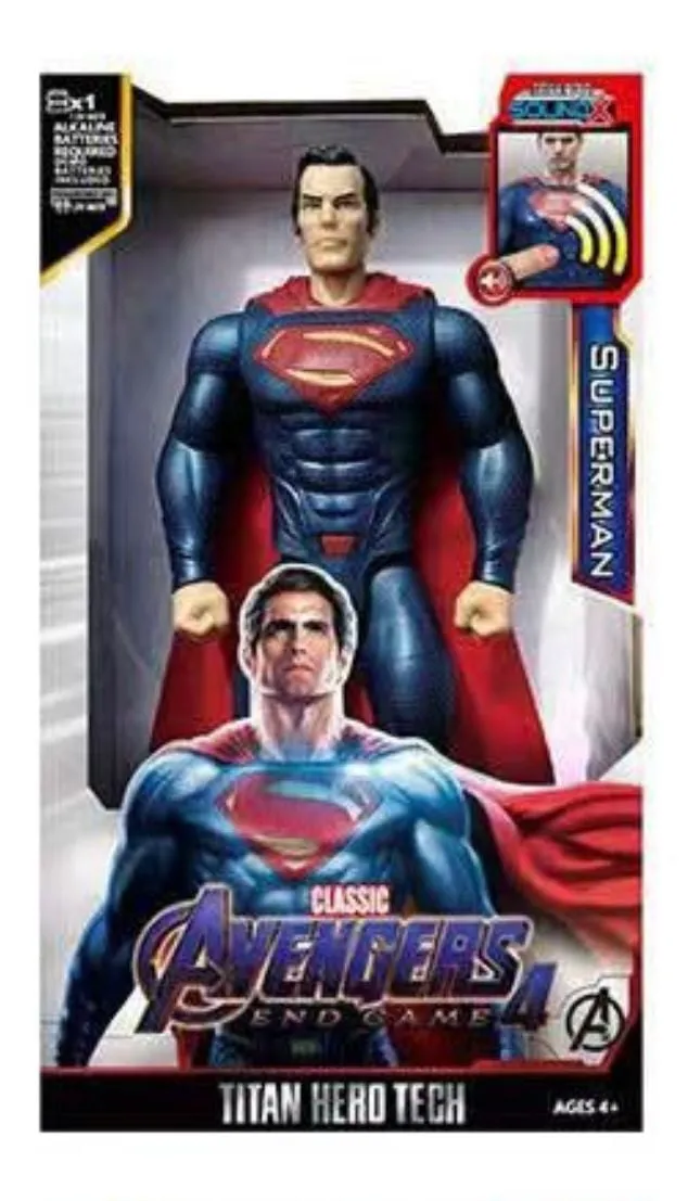 Figurki Avengers Superman Titan Hero Tech Sound FX, 6 szt.