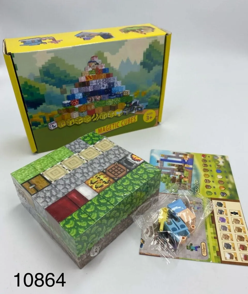 Magnetic Cubes Kostki Magnetyczne Pixel World Zestaw 6 szt.