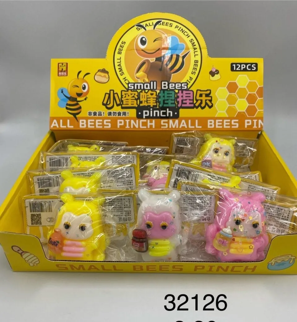 Zabawka Pinch Small Bees - Gniotek Antystresowy 12 szt.