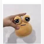 Maskotka Brelok Pluszowy Pou Beżowy - 12 szt.