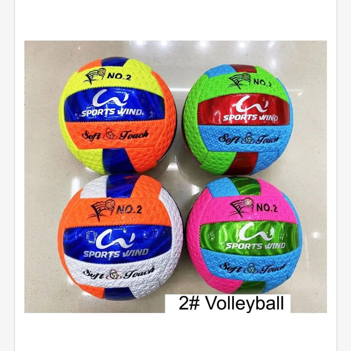 Piłka do Siatkówki Rozmiar 2 Soft Touch Sports Wind Mix 6szt