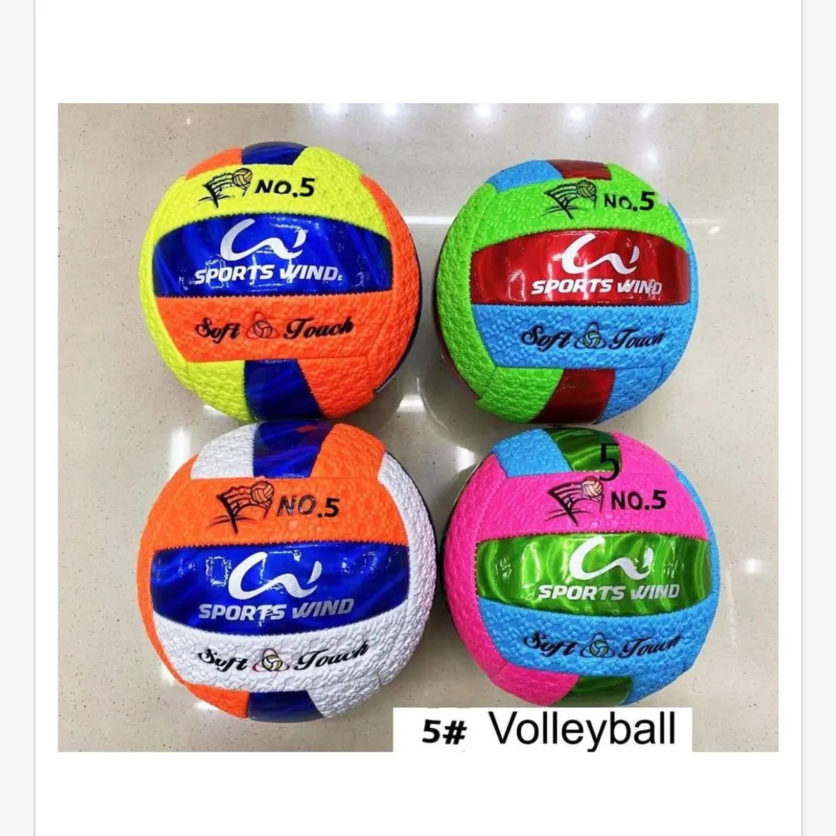 Piłka do Siatkówki Sports Wind No. 5 Soft Touch - Mix Kolorów 6 szt.