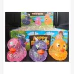 Zabawki Squeeze Happy Dolls Gniotki Kaczki z Brokatem 12szt