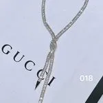 Naszyjnik damski z cyrkoniami Gucci styl 018