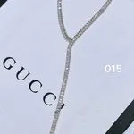 Naszyjnik damski Gucci styl srebrny 015