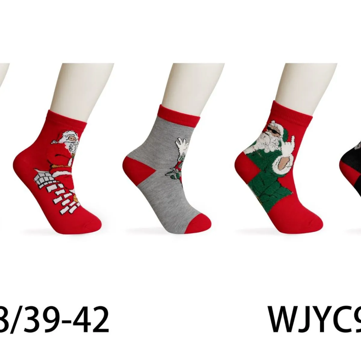 Skarpetki damskie świąteczne wzorzyste roz. 35-38/39-42