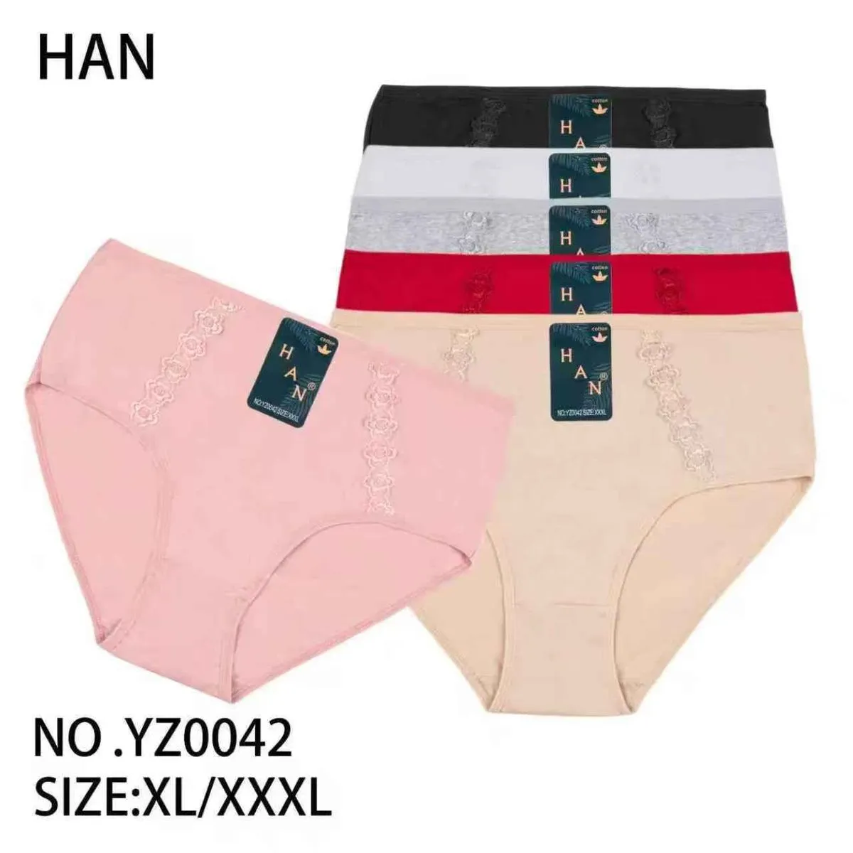 Majtki damskie HANN XL/XXL 5 szt. koronka