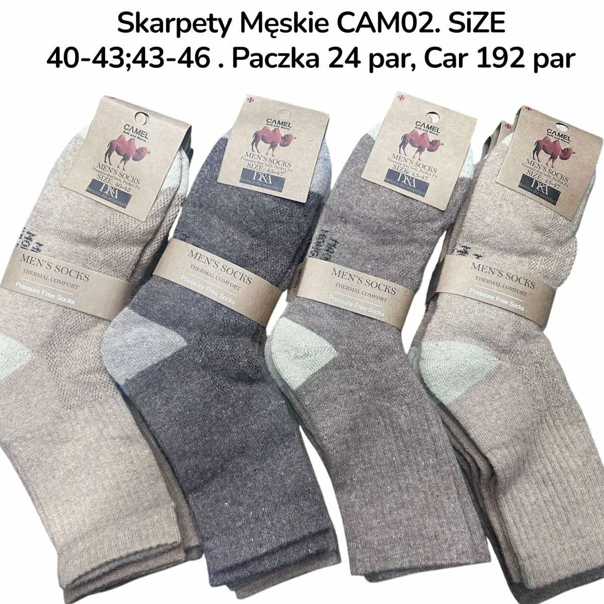 Skarpetki męskie CAMO02, rozmiar 40-43/43-46
