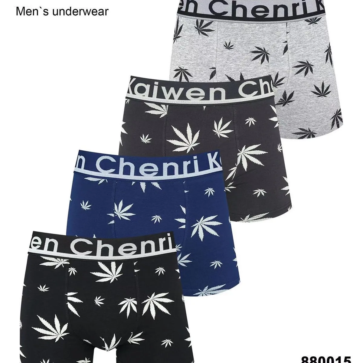 Bokserki męskie Chenni Kaiwen wzór konopi M-L-XL-XXL