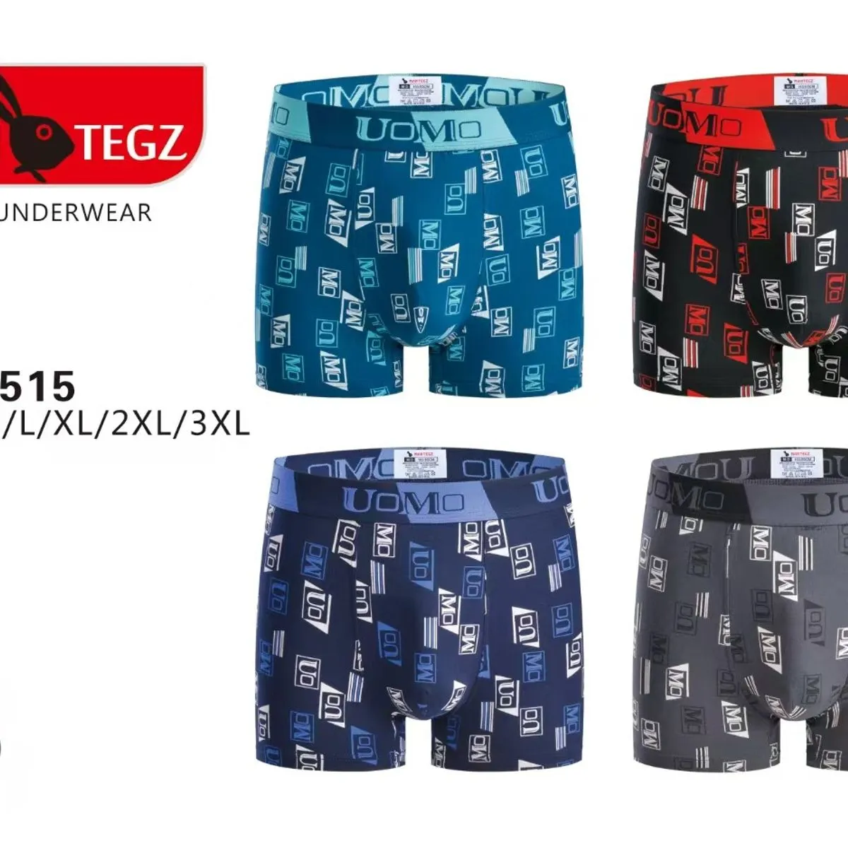 Bokserki męskie Man Tegz UOMO 4 szt M/L XL/XXL