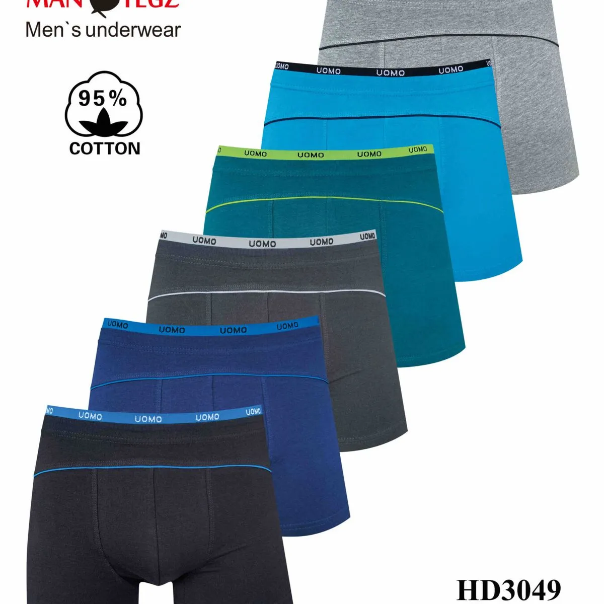 Bokserki męskie bawełniane 95% HD3049 2/4-6/8-10/12
