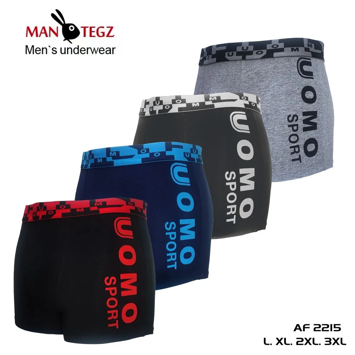 Bokserki męskie OMO Sport L-XL-XXL 4 szt AF2215