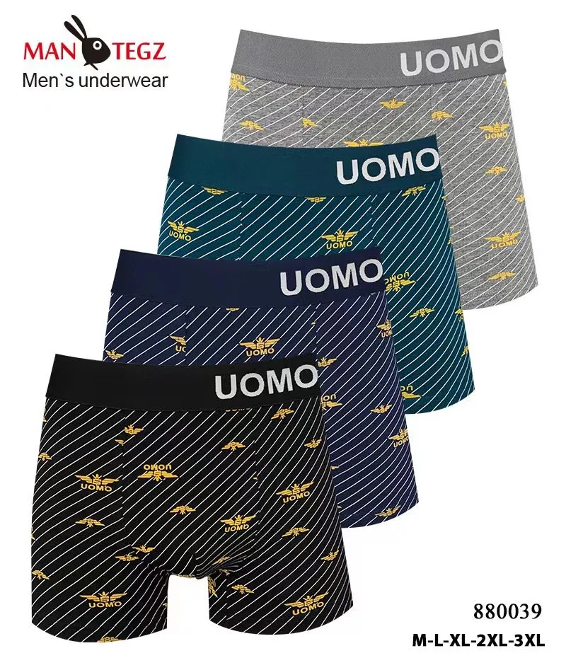 Bokserki męskie UOMOMO 4 szt. M-L-XL-XXL-3XL