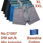 Bokserki męskie Drôle bawełna mix kolorów M-L-XL-XXL