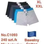 Bokserki męskie bawełniane mix kolorów M-L-XL-XXL Nr C1093
