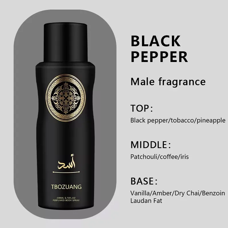 Tbozang Black Pepper mgiełka do ciała męska 250ml