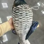 Maskotka Ryba 45cm granatowo-srebrna z pluszowym wypełnieniem