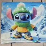 Poszewki 40x40 cm Stitch zimowy na nartach