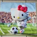 Poszewki 40x40 cm Hello Kitty piłka nożna